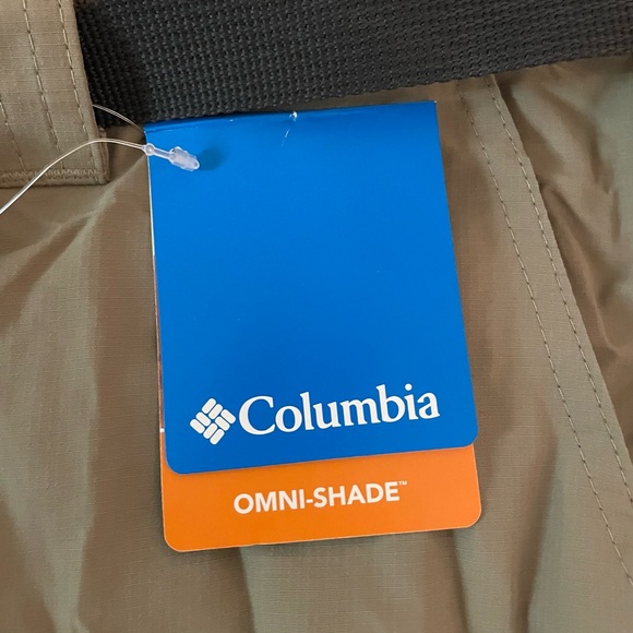 Columbia Pants Mens 42”x34” Beige Nylon Kestrel Trail Convertible Cargo Pockets - Picture 2 of 5